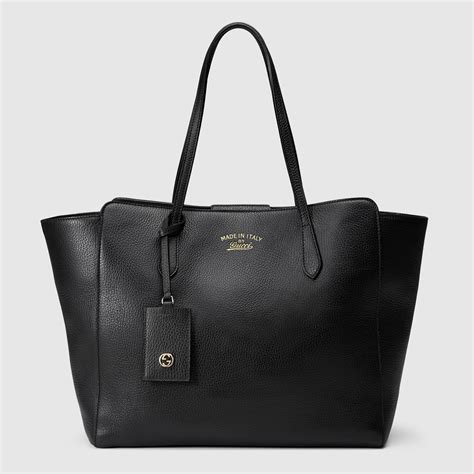 gucci swing leather tote small|Gucci shopping tote.